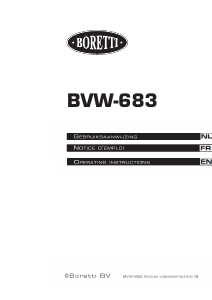 Manual Boretti BVW 683 Dishwasher