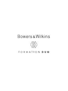 Bedienungsanleitung Bowers and Wilkins Formation Duo Lautsprecher