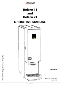Manual Bravilor Bolero 21 Coffee Machine