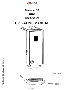 Manual Bravilor Bolero 11 Coffee Machine