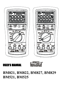 Manual Brymen BM829 Multimeter