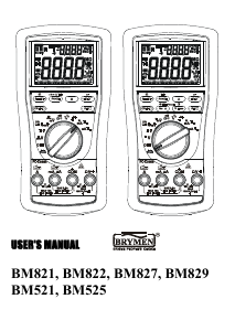 Manual Brymen BM822 Multimeter