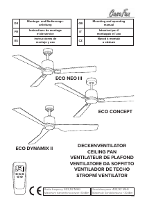 Manuale CasaFan Eco Concept Ventilatore da soffitto