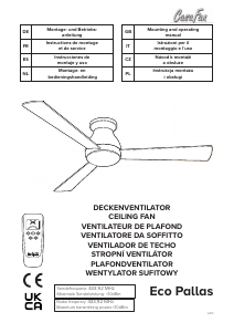 Instrukcja CasaFan Eco Pallas Wentylator sufitowy