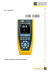 Manual Chauvin Arnoux CA 5292 Multimeter