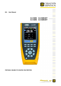 Manual Chauvin Arnoux CA 5293 Multimeter