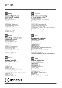 Instrukcja Indesit DIF 14B1 EU Zmywarka