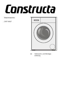 Bedienungsanleitung Constructa CWF14N27 Waschmaschine