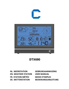 Mode d’emploi Cresta DTX690 Station météo