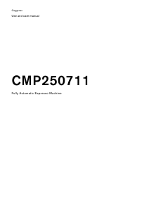 Handleiding Gaggenau CMP250711 Espresso-apparaat