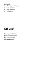Bruksanvisning Gaggenau RB282306 Kjøle-fryseskap