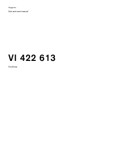 Manual Gaggenau VI422613 Hob