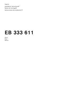 Manual de uso Gaggenau EB333611 Horno