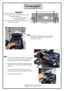 Handleiding Hamilton Beach HBH850 Blender