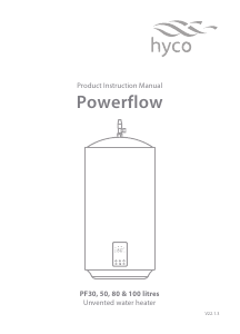 Handleiding Hyco PF100LS Powerflow Smart Boiler