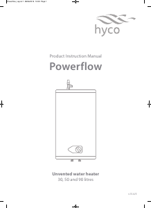 Handleiding Hyco PF90LC Powerflow Boiler