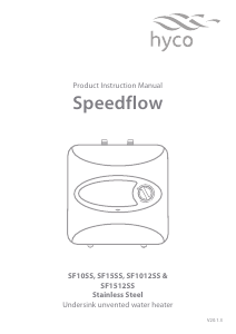 Handleiding Hyco SF10SS Speedflow Stainless Boiler