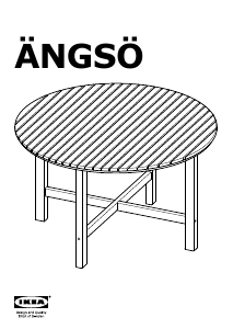 Hướng dẫn sử dụng IKEA ANGSO (74x125) Bàn sân vườn