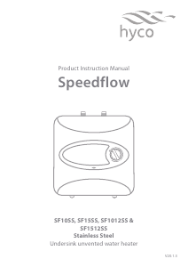 Manual Hyco SF1012SS Speedflow Stainless Boiler