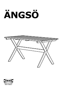 Εγχειρίδιο IKEA ANGSO (138x79x72) Τραπέζι κήπου