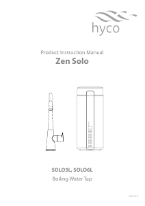 Manual Hyco SOLO6L Zen Solo Faucet