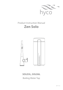 Handleiding Hyco SOLO3L Zen Solo Kraan
