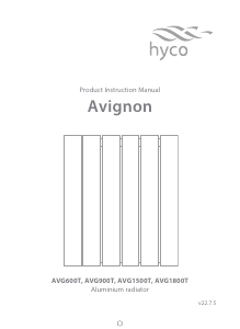 Manual Hyco AVG600T Avignon Heater