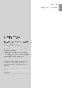Manual de uso LG 50UR781C0LK Televisor de LED