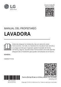 Manual de uso LG F4WR5509A0W Lavadora