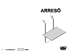 Használati útmutató IKEA ARRESO Kerti asztal