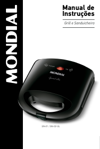 Manual Mondial SN-01 Grelhador de contacto