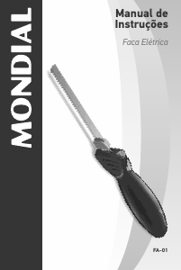 Manual Mondial FA-01 Faca elétrica