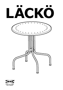 Brugsanvisning IKEA LACKO Havebord