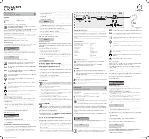 Mode d’emploi Müller Licht 404026 Outdoor Lampe