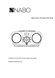 Bedienungsanleitung NABO Melody PR 805 Stereoanlage