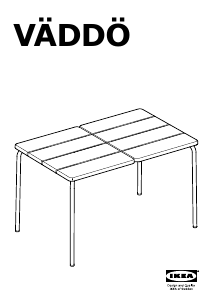estar impresionado Son Contribuyente Manual de uso IKEA VADDO (116x74x71) Mesa de jardín