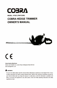 Manual Cobra HT62C Hedgecutter