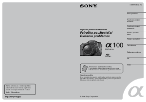 Návod Sony Alpha DSLR-A100K Digitálna kamera