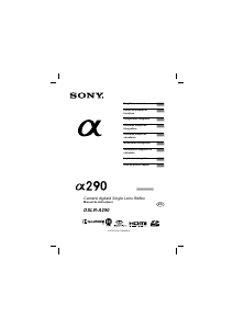 Manual Sony Alpha DSLR-A290Y Cameră digitală