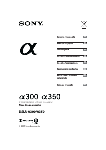 Priročnik Sony Alpha DSLR-A300K Digitalni fotoaparat