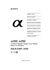 Manual Sony Alpha DSLR-A300X Cameră digitală