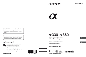 Handleiding Sony Alpha DSLR-A330L Digitale camera