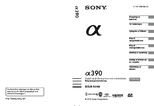 Brugsanvisning Sony Alpha DSLR-A390 Digitalkamera