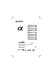 Manual Sony Alpha DSLR-A390L Cameră digitală