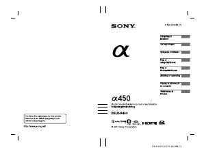 Brugsanvisning Sony Alpha DSLR-A450 Digitalkamera
