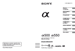 Manuál Sony Alpha DSLR-A500L Digitální fotoaparát