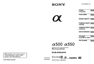 Návod Sony Alpha DSLR-A500Y Digitálna kamera