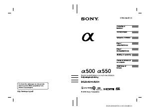 Brugsanvisning Sony Alpha DSLR-A550 Digitalkamera
