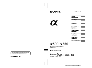 Käyttöohje Sony Alpha DSLR-A550L Digitaalikamera