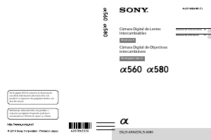 Manual de uso Sony Alpha DSLR-A580 Cámara digital